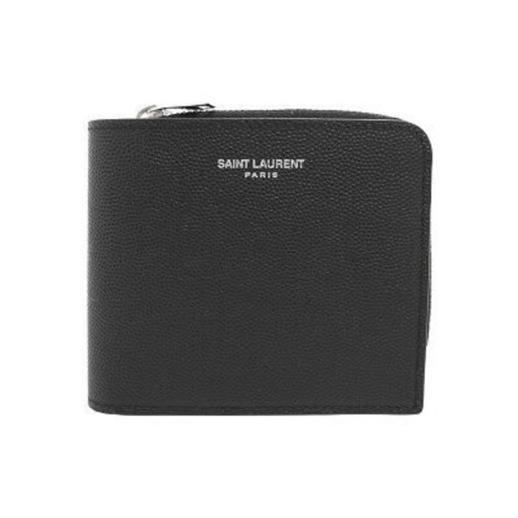 SAINT LAURENT PARIS East West Zip Wallet Bifold - Picture 1 of 5
